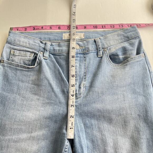 Free People Great Heights Frayed skinny jeans size 29 Blue Medium Wash - Picture 10 of 13